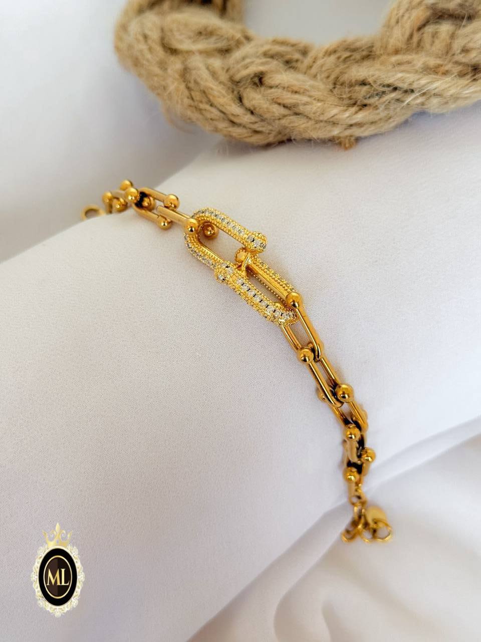 Pure stainless steel bracelet