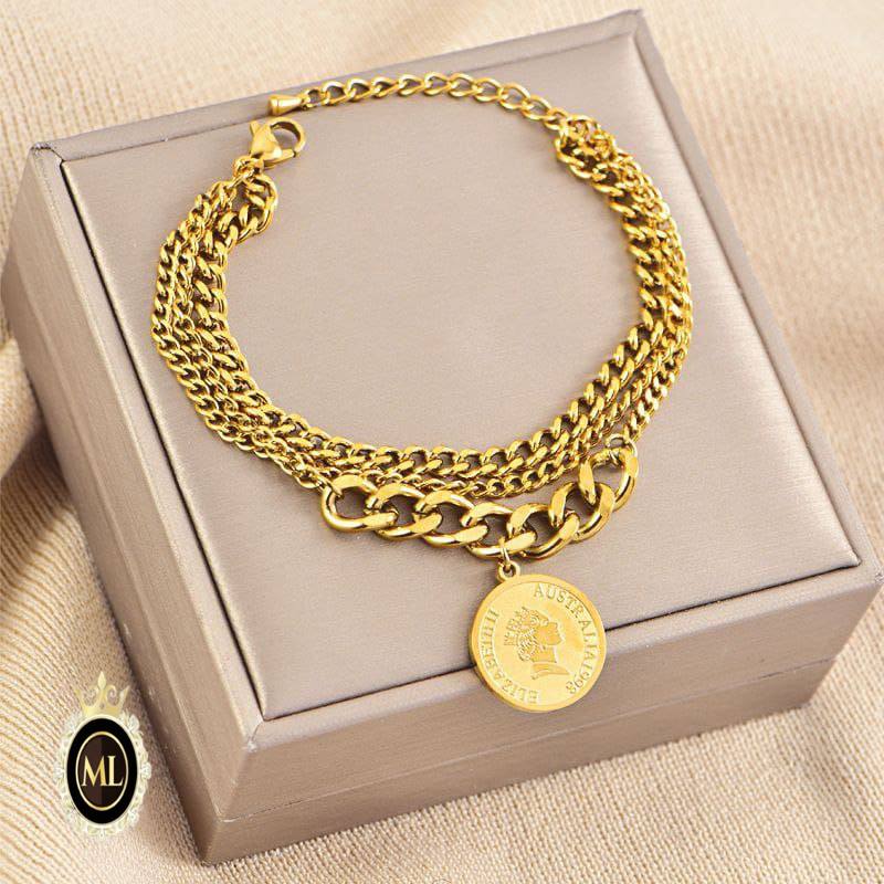 Pure stainless steel bracelet