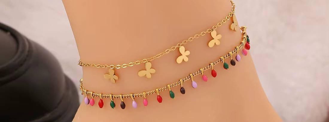 Anklet stainless steel Pure