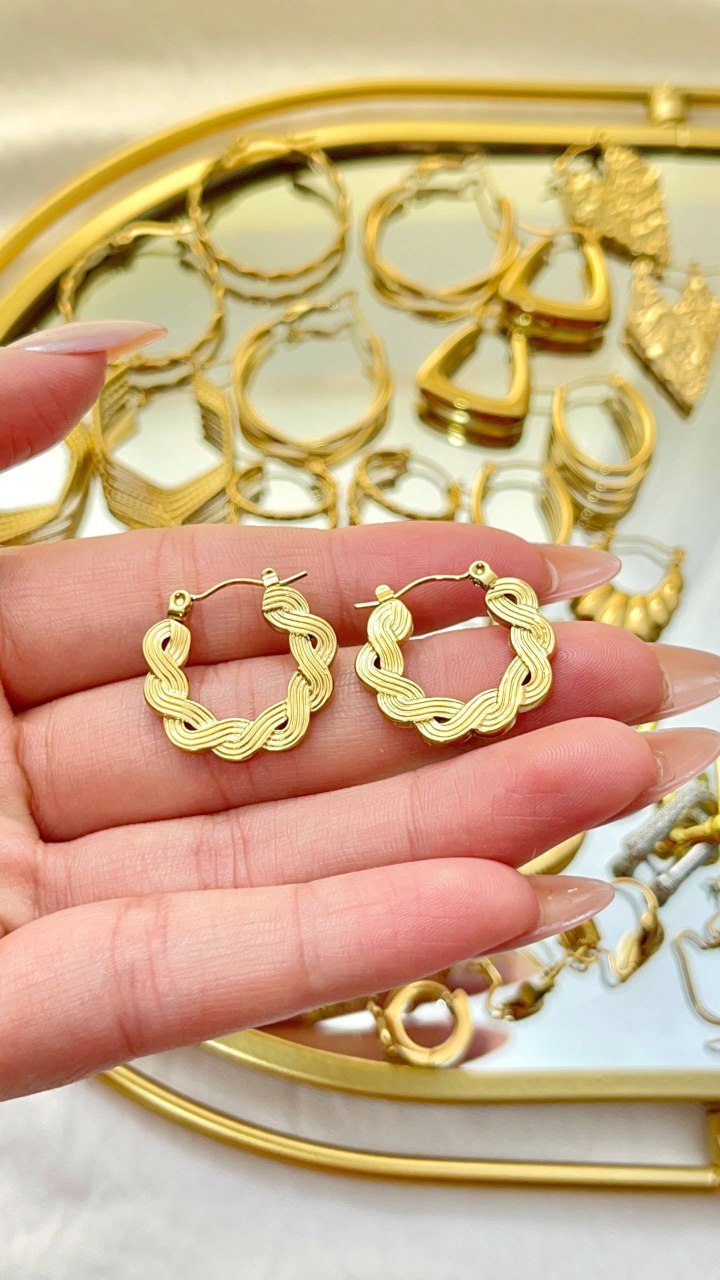 Earring stainless steel pure