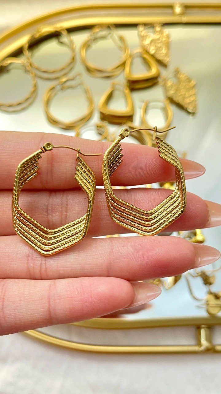 Earring stainless steel pure