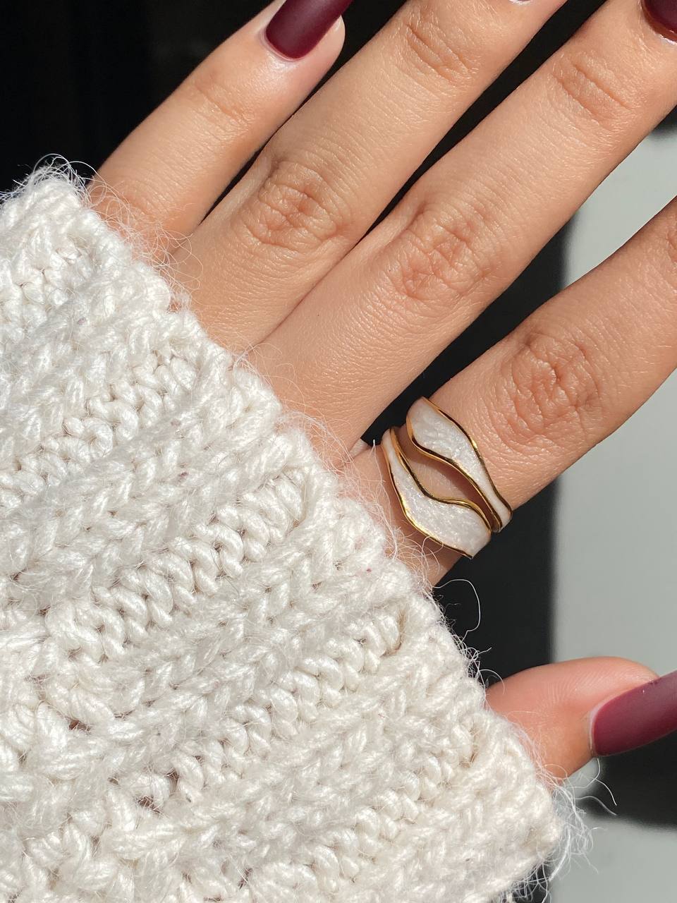 Ring stainless steel pure