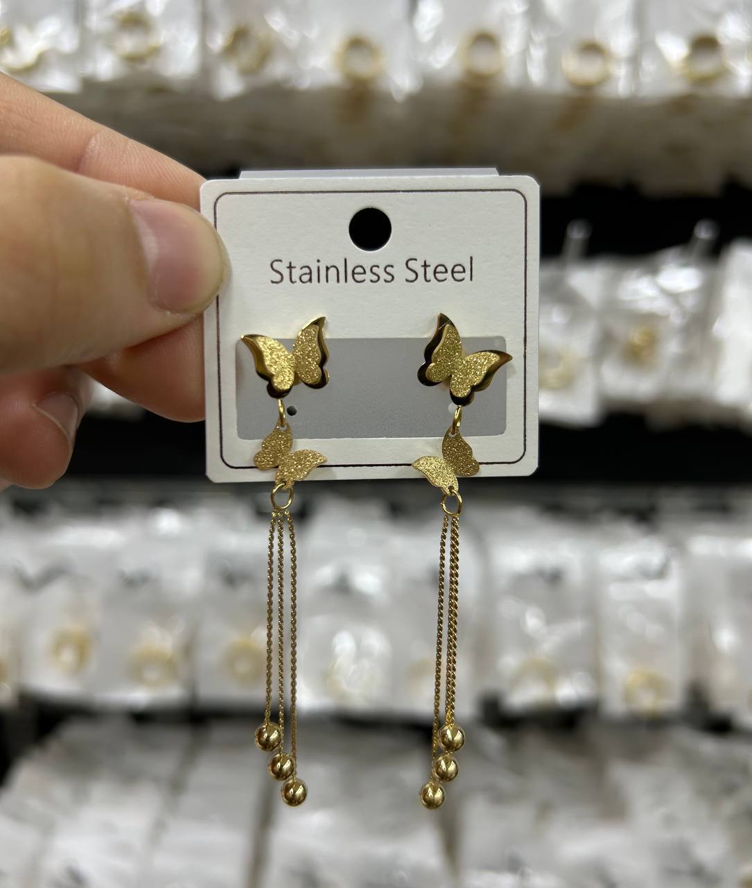 Earring stainless steel pure